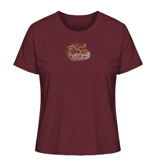 Leopard Gecko Skizze Kritzelkunst - Ladies Organic Shirt
