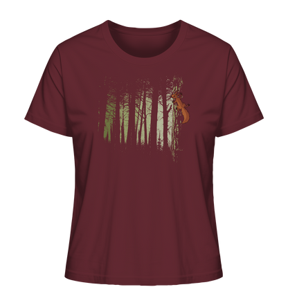 Eichhörnchen im Zwielicht-Wald - Ladies Organic Shirt