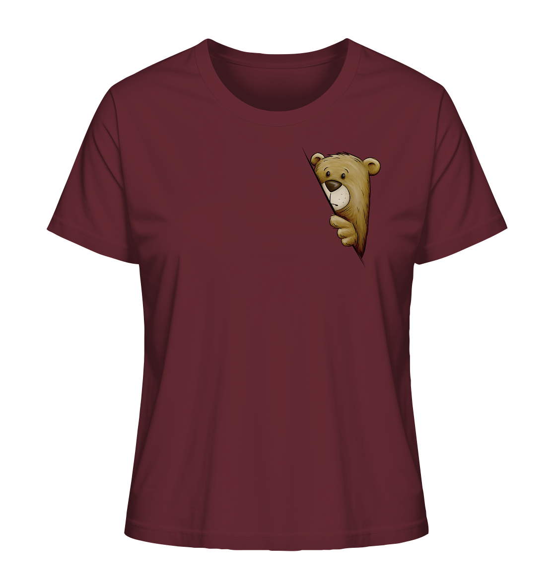 Funky Bär Illustration - Ladies Organic Shirt
