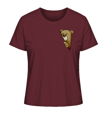 Funky Bär Illustration - Ladies Organic Shirt