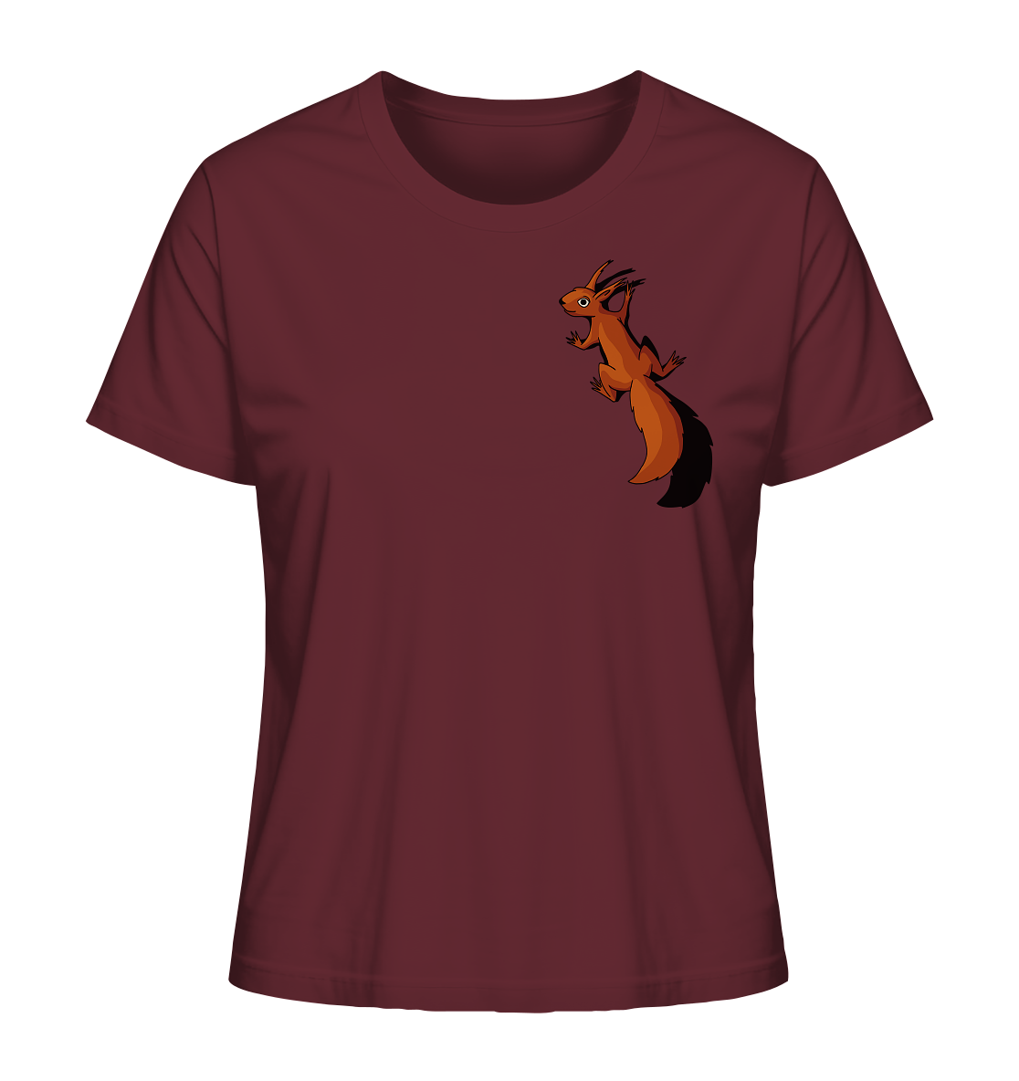 Süßes Eichhörnchen klettert - Ladies Organic Shirt