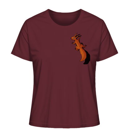 Süßes Eichhörnchen klettert - Ladies Organic Shirt