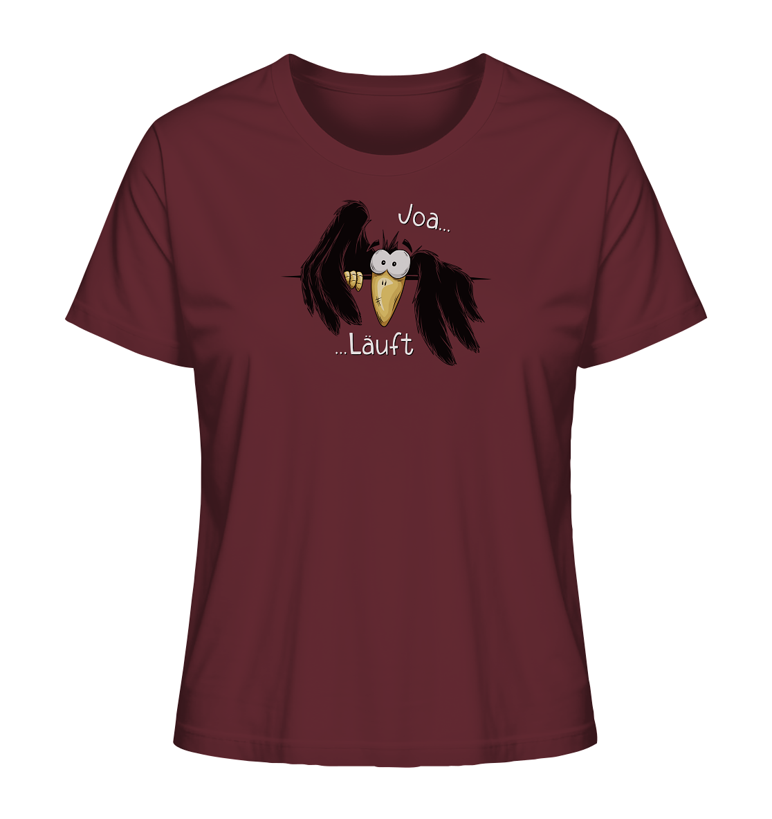 Joa Läuft Krähe gechillter Rabe - Ladies Organic Shirt