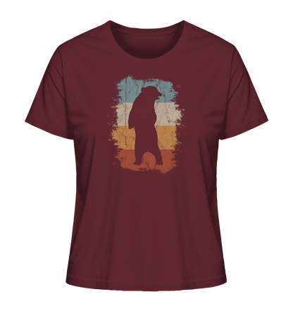 Retro Bären-Silhouette - Ladies Organic Shirt