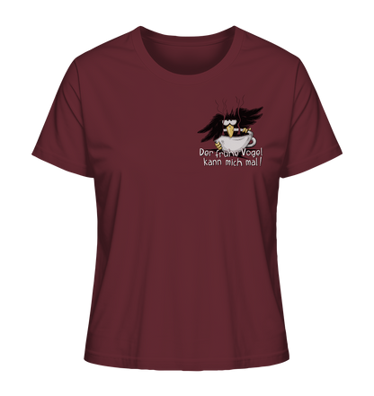 Der frühe Vogel kann mich mal | Kaffee Rabe - Ladies Organic Shirt