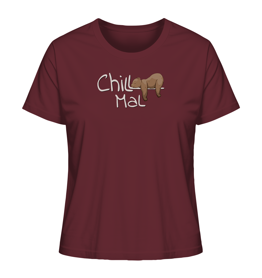 Chill Mal schläfriger Braunbär - Ladies Organic Shirt