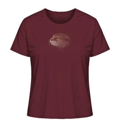 Otter Bleistift Zeichnung KritzelKunst - Ladies Organic Shirt
