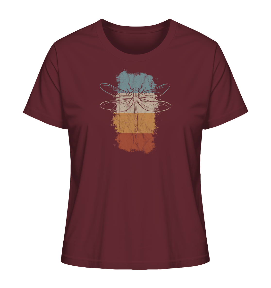 Retro Kunst Libelle | Vintage Dragonfly - Ladies Organic Shirt