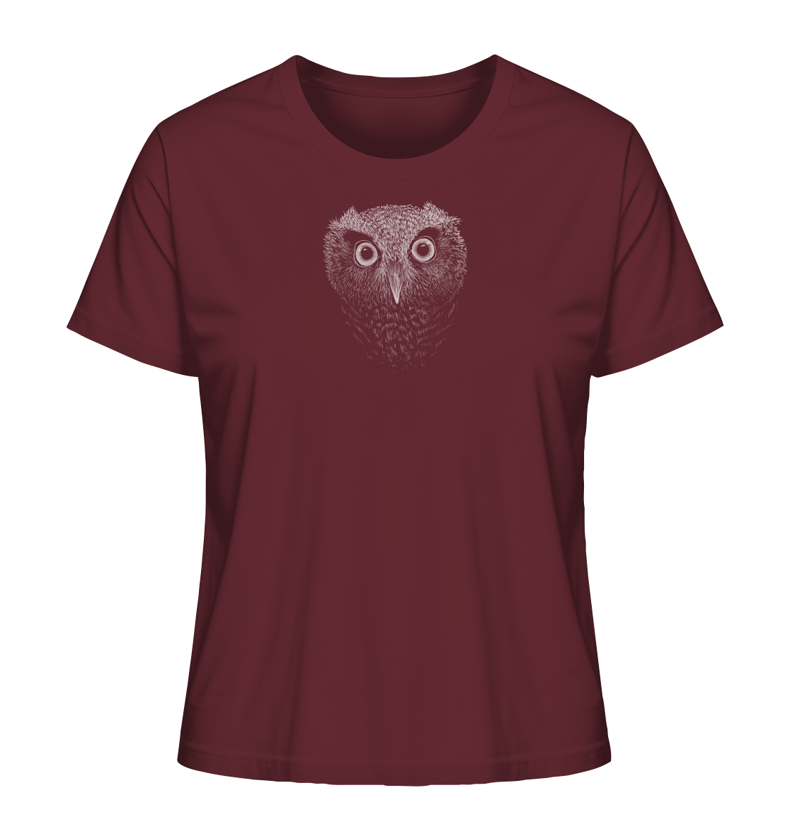 Eule Kritzelkunst Illustration - Ladies Organic Shirt