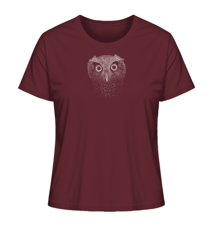 Eule Kritzelkunst Illustration - Ladies Organic Shirt