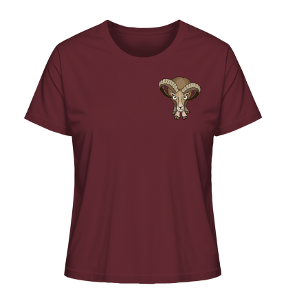 Bockiges Mufflon Widder Schafbock - Ladies Organic Shirt