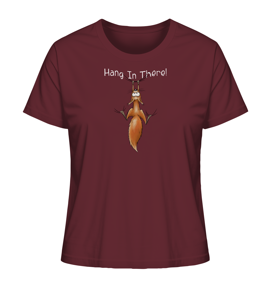 Hang In There | Lässiges Eichhörnchen - Ladies Organic Shirt