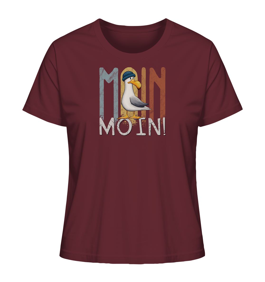 Moin Moin norddeutsche Möwe - Ladies Organic Shirt