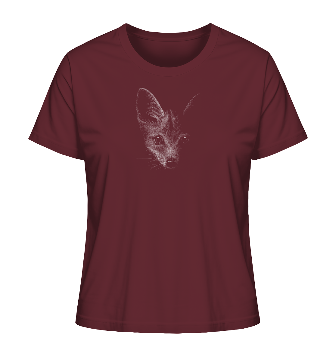 Fuchs Kritzelkunst Illustration - Ladies Organic Shirt