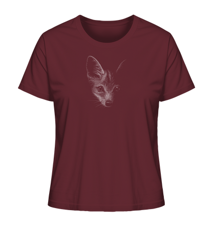 Fuchs Kritzelkunst Illustration - Ladies Organic Shirt