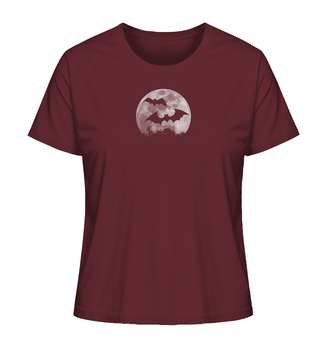 Fledermaus Silhouetten bei Vollmond - Ladies Organic Shirt