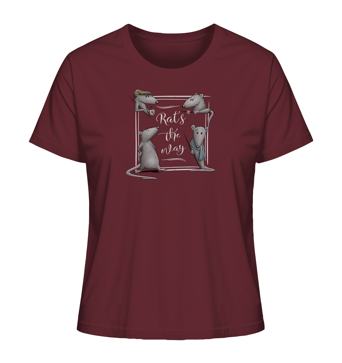 Rat’s The Way Kaffeehaus Ratten - Ladies Organic Shirt