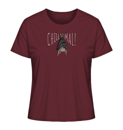 Chill Mal gemütliche Fledermaus - Ladies Organic Shirt