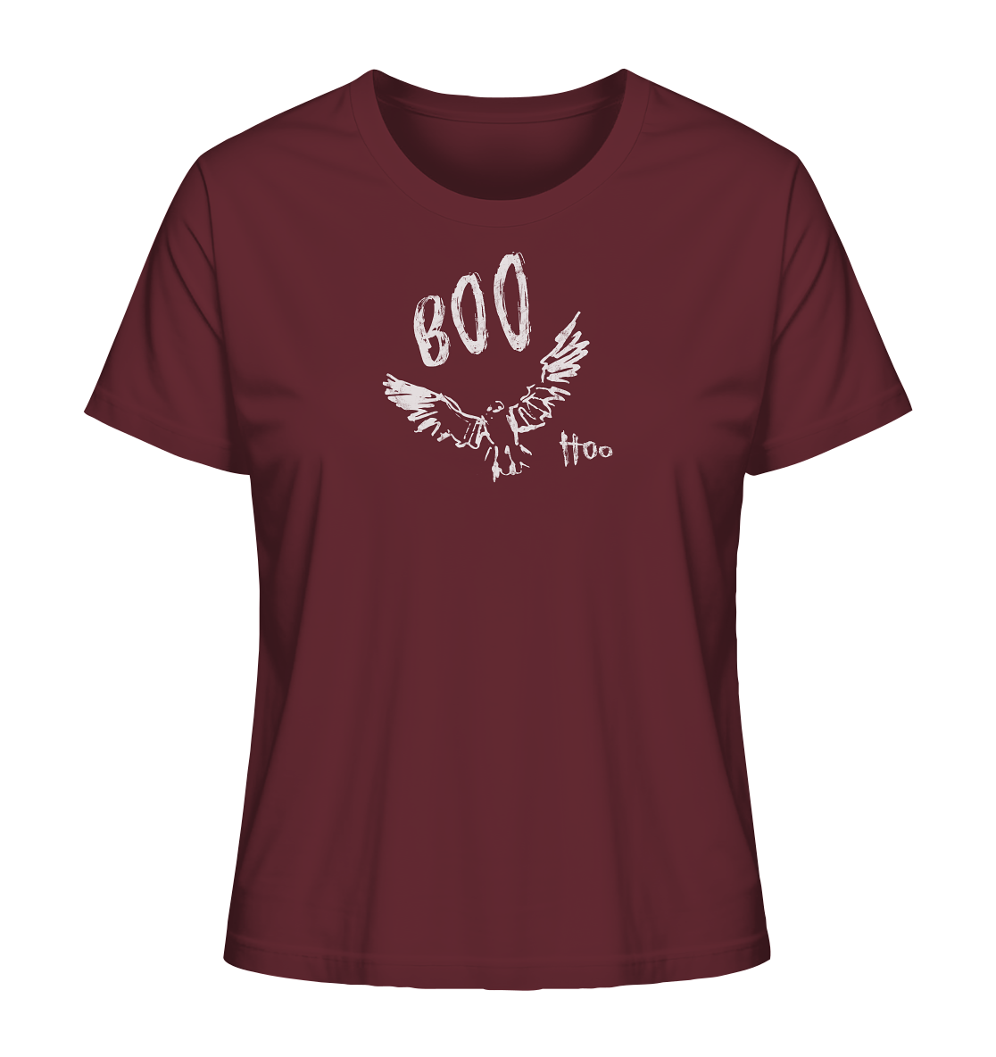 Boo Hoo! Fliegende Eule  - Ladies Organic Shirt