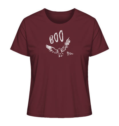 Boo Hoo! Fliegende Eule  - Ladies Organic Shirt