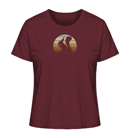 Retro Eichhörnchen Silhouette - Ladies Organic Shirt