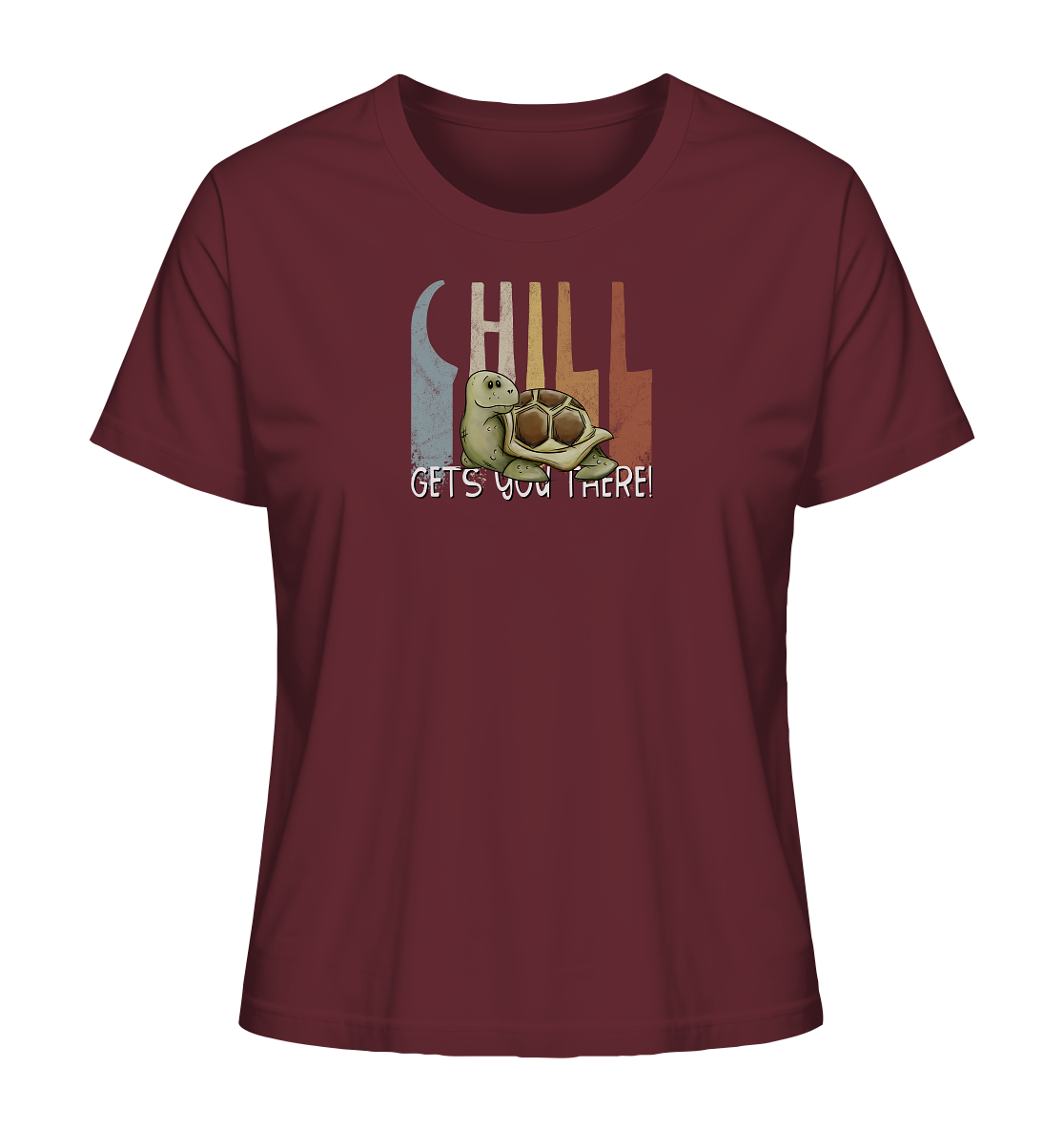 Gechillt gemütliche Schildkröte - Ladies Organic Shirt