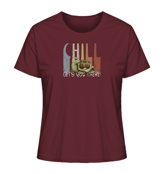 Gechillt gemütliche Schildkröte - Ladies Organic Shirt