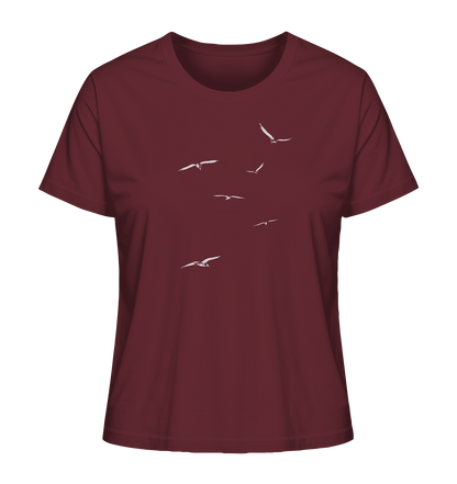 Vogelschwarm – Traum vom Fliegen - Ladies Organic Shirt