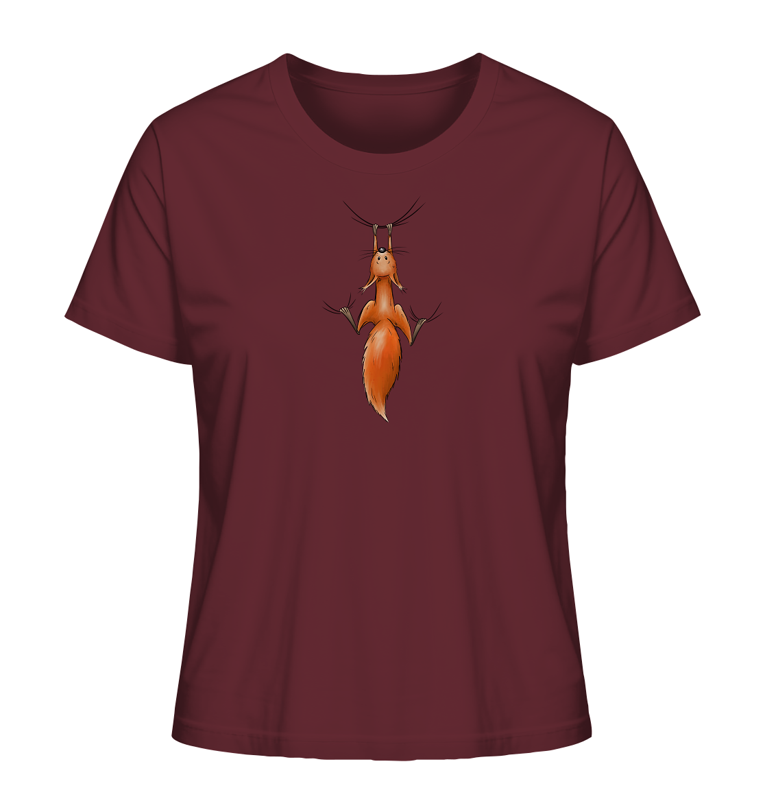 Rotes Eichhörnchen hängt ab - Ladies Organic Shirt