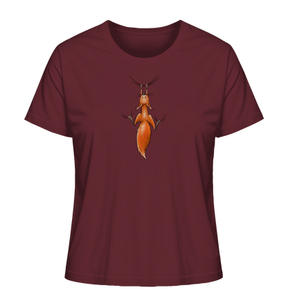 Rotes Eichhörnchen hängt ab - Ladies Organic Shirt