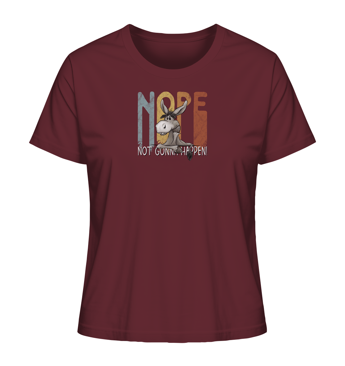 Nope | bockiger Esel - Ladies Organic Shirt