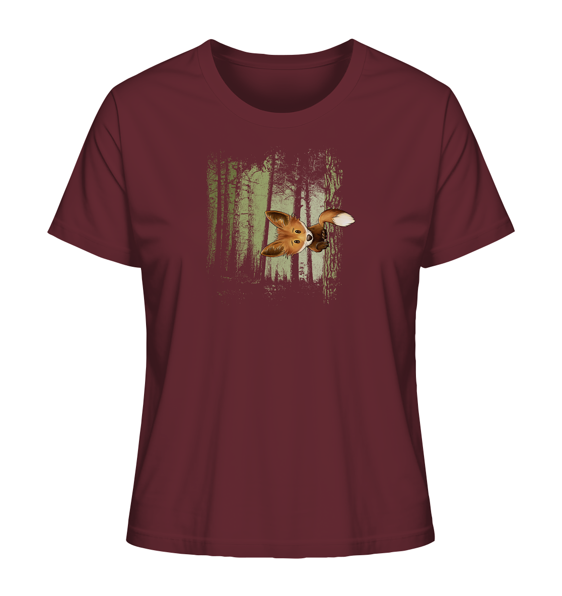 Fuchs im Zwielicht-Wald - Ladies Organic Shirt