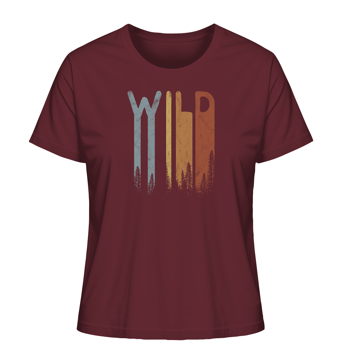 Wild Retro Schriftzug - Ladies Organic Shirt