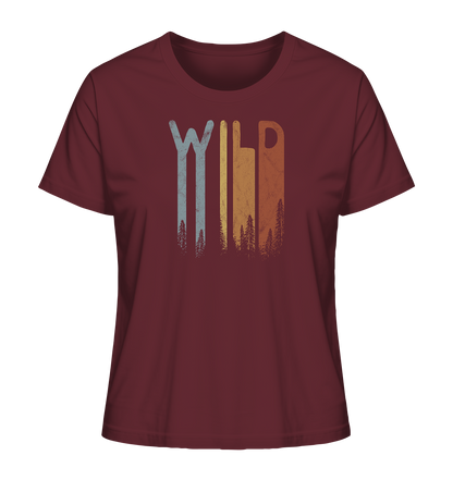 Wild Retro Schriftzug - Ladies Organic Shirt