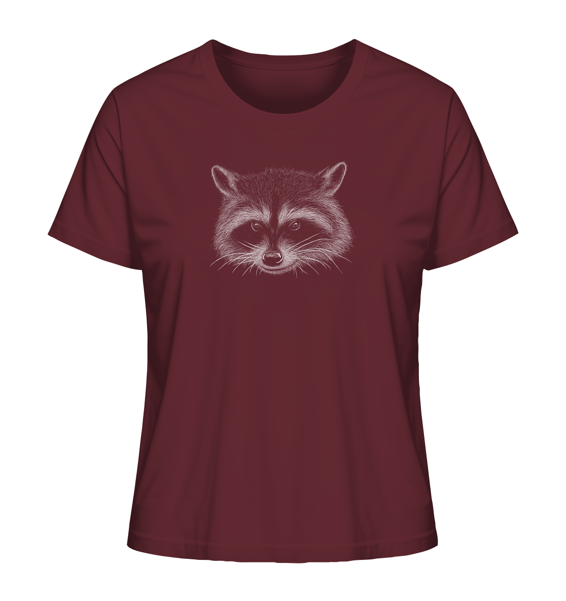 Waschbär Illustration Kritzelkunst - Ladies Organic Shirt