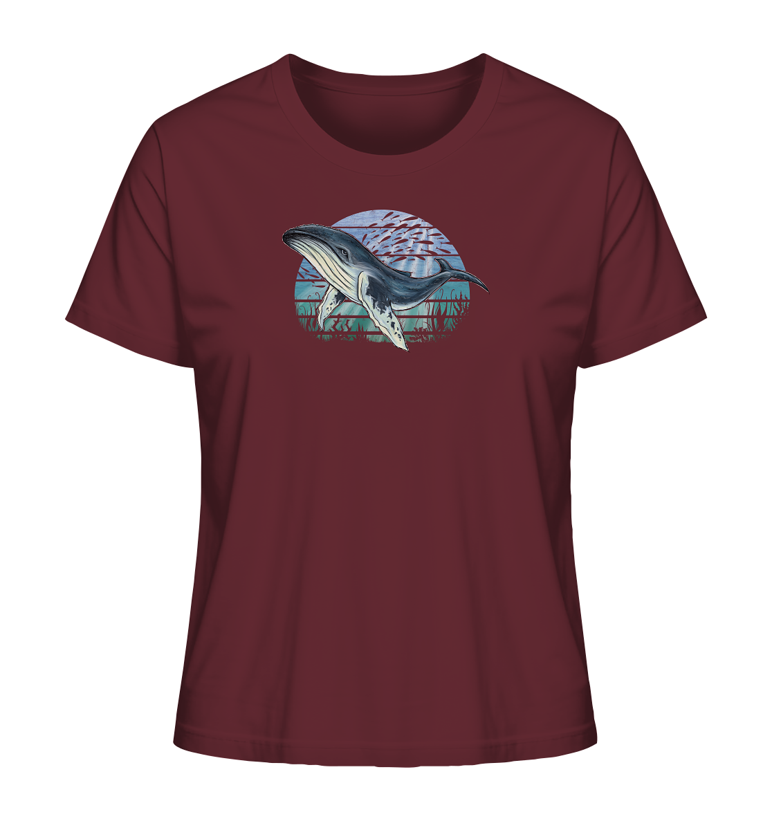 Retro Unterwasser Buckelwal - Ladies Organic Shirt