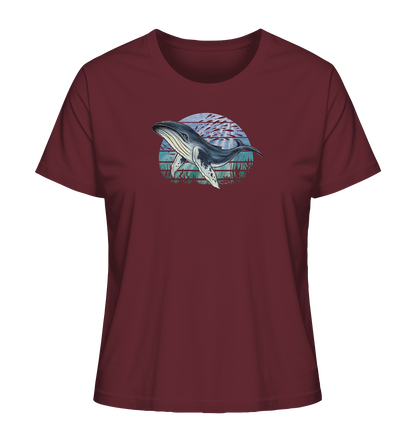 Retro Unterwasser Buckelwal - Ladies Organic Shirt