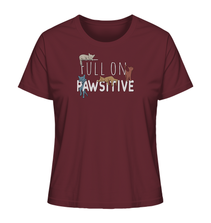 Full On Pawsitive! Gechillte Katzen - Ladies Organic Shirt