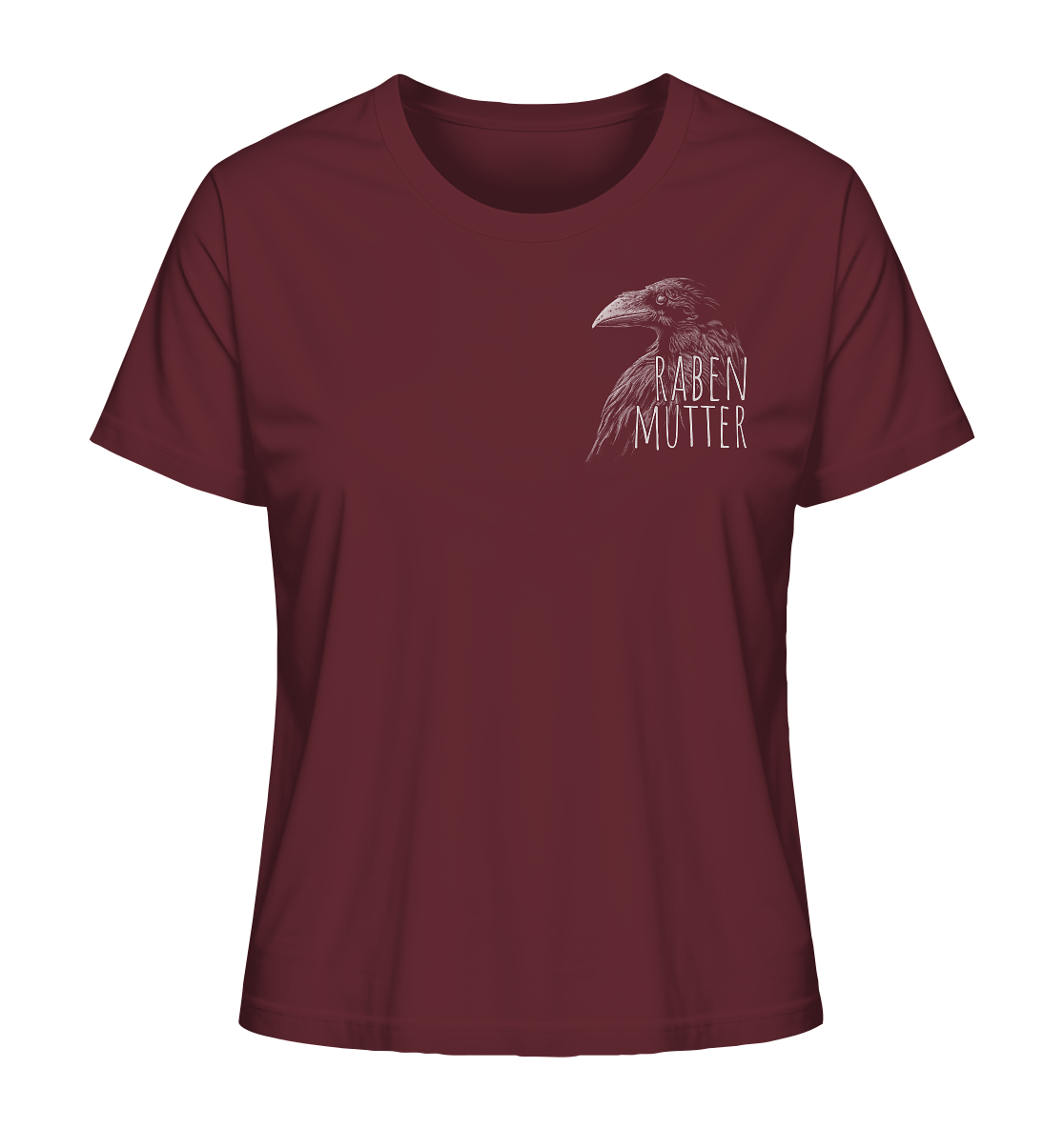 Rabenmutter schwarze Krähe Rabe - Ladies Organic Shirt
