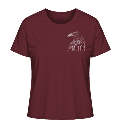 Rabenmutter schwarze Krähe Rabe - Ladies Organic Shirt
