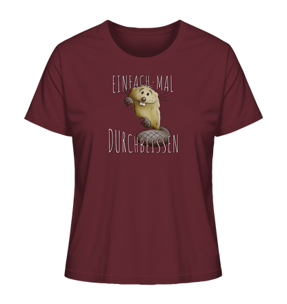 Einfach mal Durchbeissen Biber - Ladies Organic Shirt