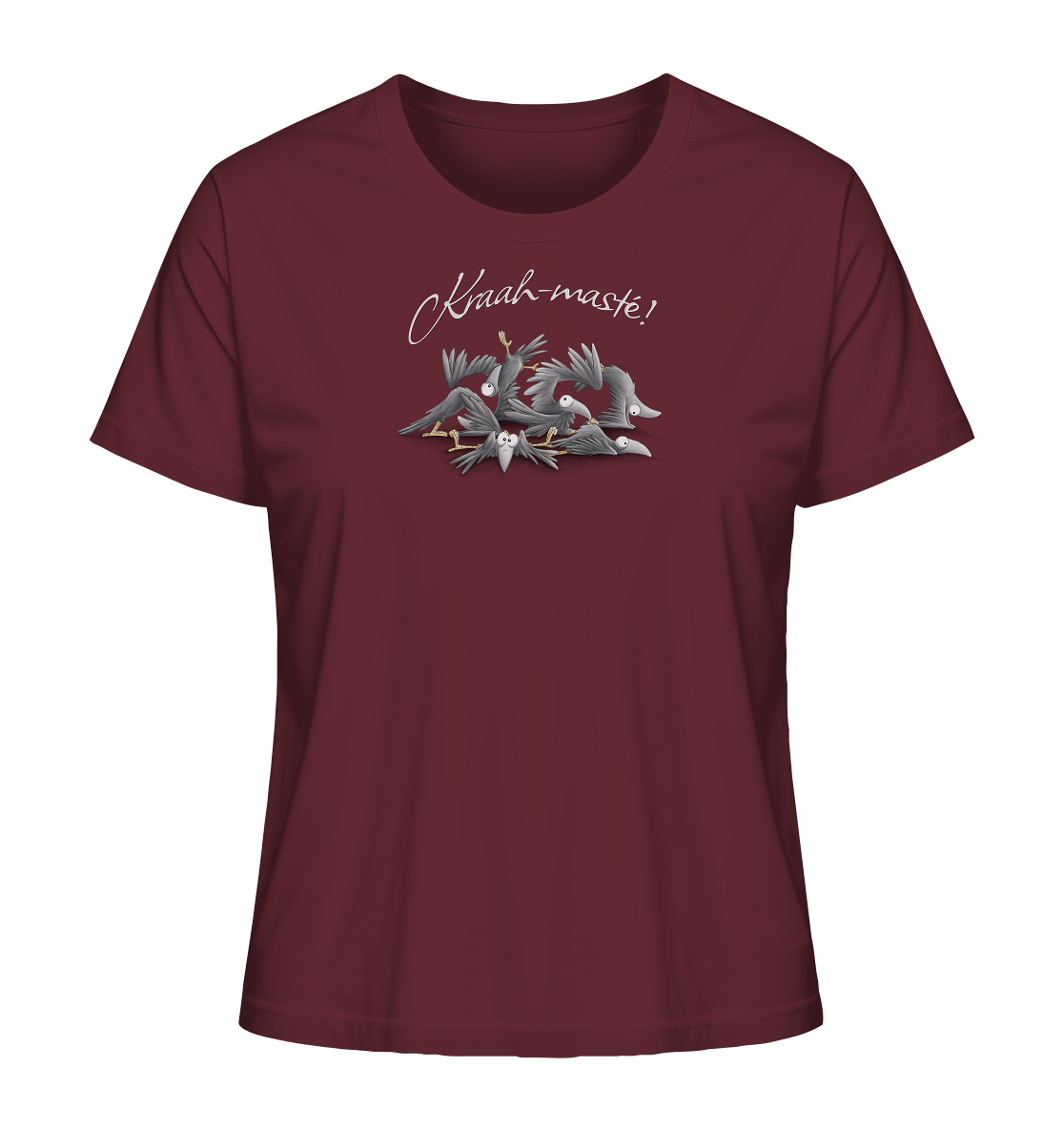 Kraah-masté! Yoga Raben Krähen - Ladies Organic Shirt