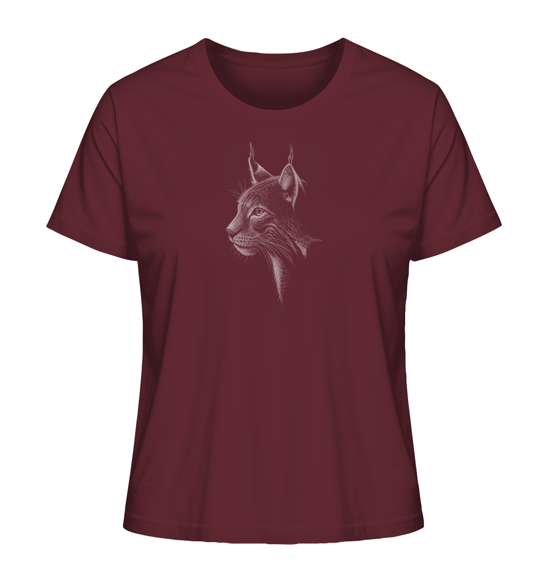 Luchs Kritzelkunst Wildkatze Illustration - Ladies Organic Shirt
