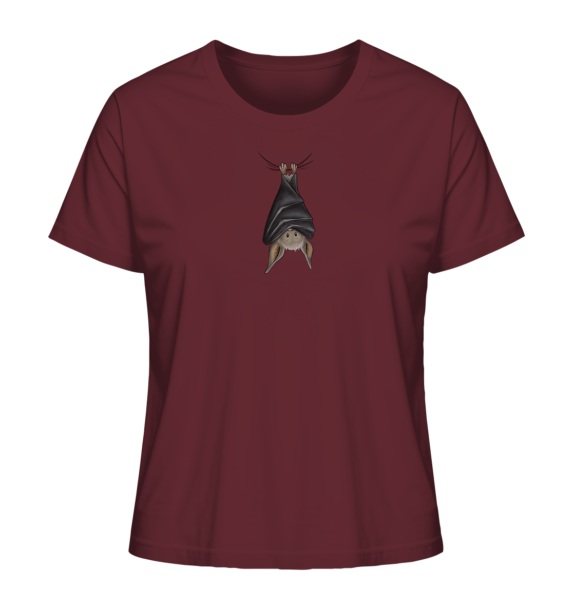 Lustig chillende Fledermaus - Ladies Organic Shirt