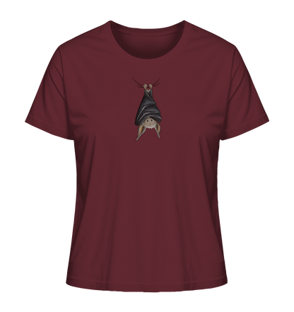 Lustig chillende Fledermaus - Ladies Organic Shirt
