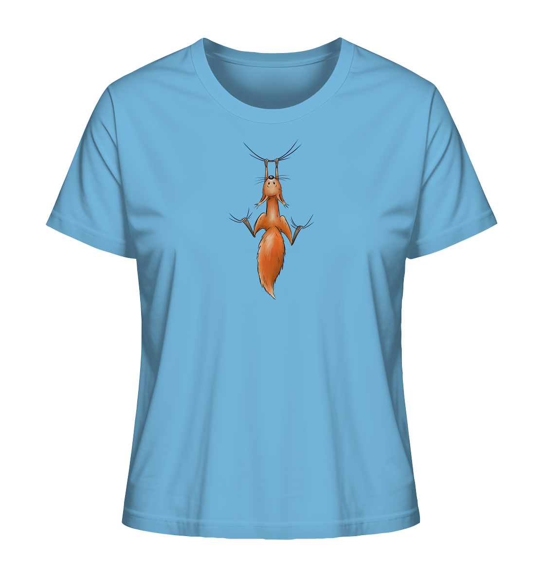 Rotes Eichhörnchen hängt ab - Ladies Organic Shirt