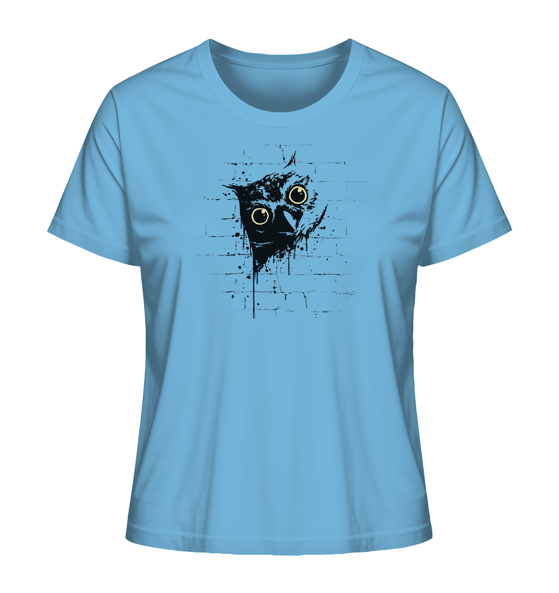 Lässige Street Art Eule - Ladies Organic Shirt