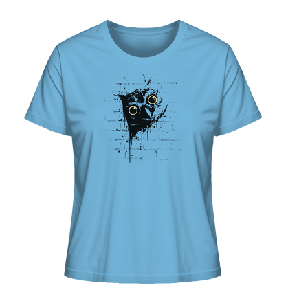 Lässige Street Art Eule - Ladies Organic Shirt