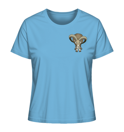 Bockiges Mufflon Widder Schafbock - Ladies Organic Shirt