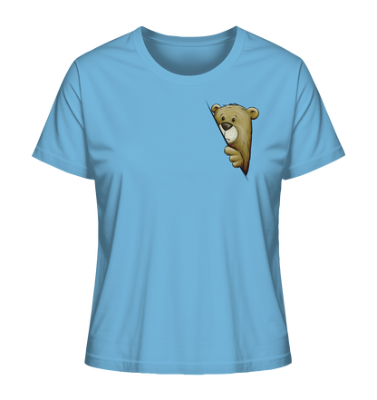 Funky Bär Illustration - Ladies Organic Shirt